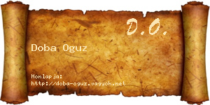 Doba Oguz névjegykártya